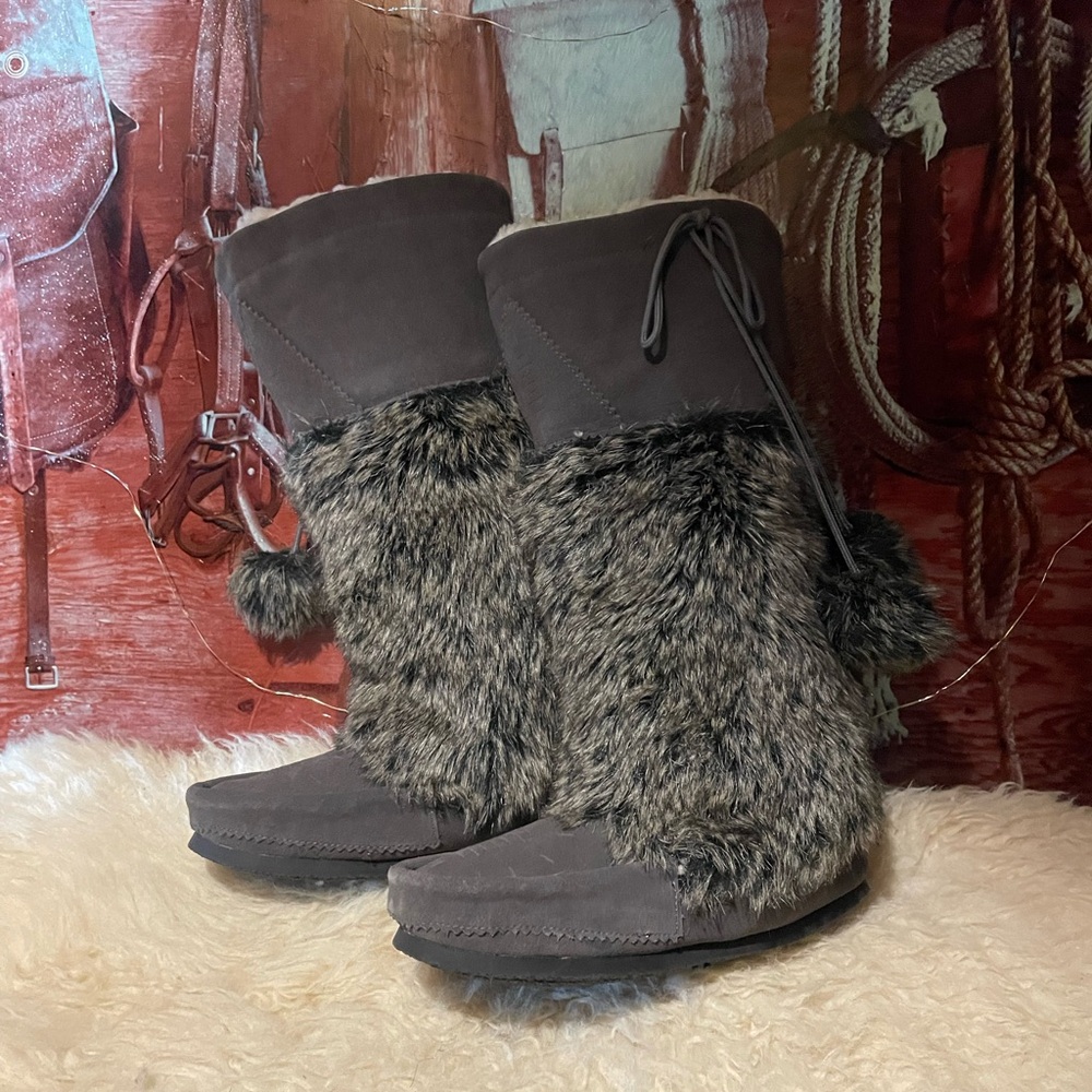 New suede sheep wool lined boots